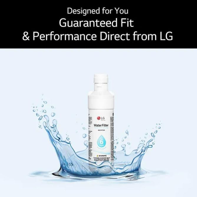 LG LT800P- 6 Month / 200 Gallon Capacity Replacement Refrigerator Water Filter (NSF42 and NSF53) ADQ73613401, ADQ73613408, or ADQ75795104 , White