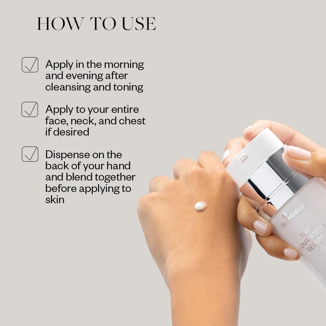 SkinMedica TNS Advanced+ Serum - Our Premium Facial Skin Care Product, the Secret to Flawless Skin. Age-Defying Face Serum for Women is Proven to Address Wrinkles and Fine Lines for Glowing Skin,1 Oz