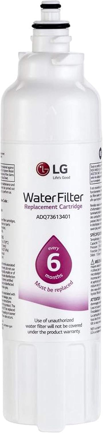 LG LT800P- 6 Month / 200 Gallon Capacity Replacement Refrigerator Water Filter (NSF42 and NSF53) ADQ73613401, ADQ73613408, or ADQ75795104 , White